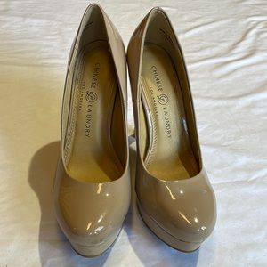 Chinese Laundry Nude Patent Leather Stilettos